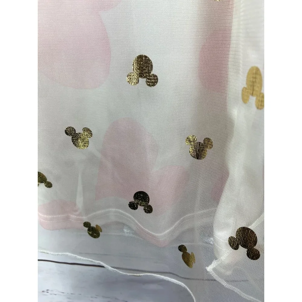 Disney Minnie Mouse Toddler Girl's Valentine's Day Foil Hearts Nightgown, Gown 3 - Picture 6 of 8